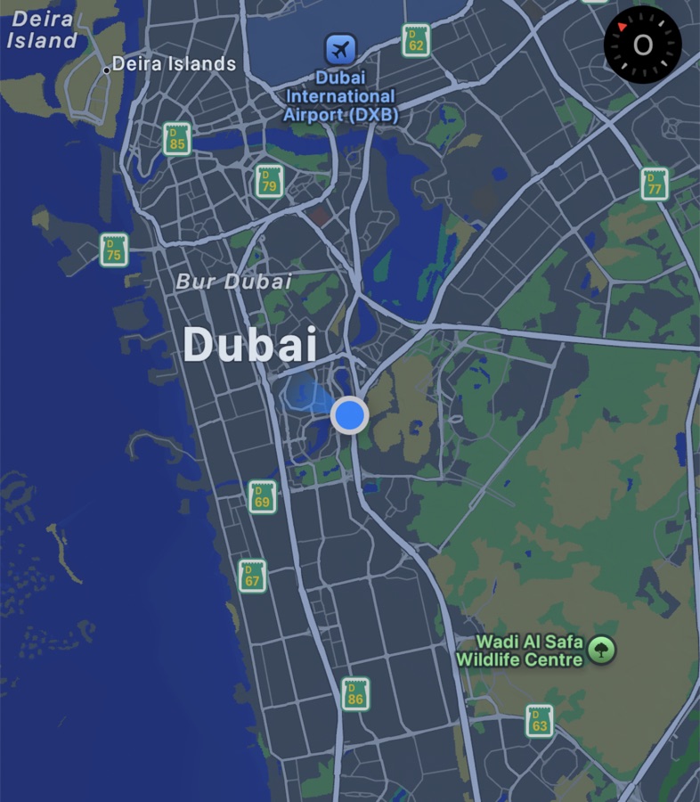 Position à Dubaï