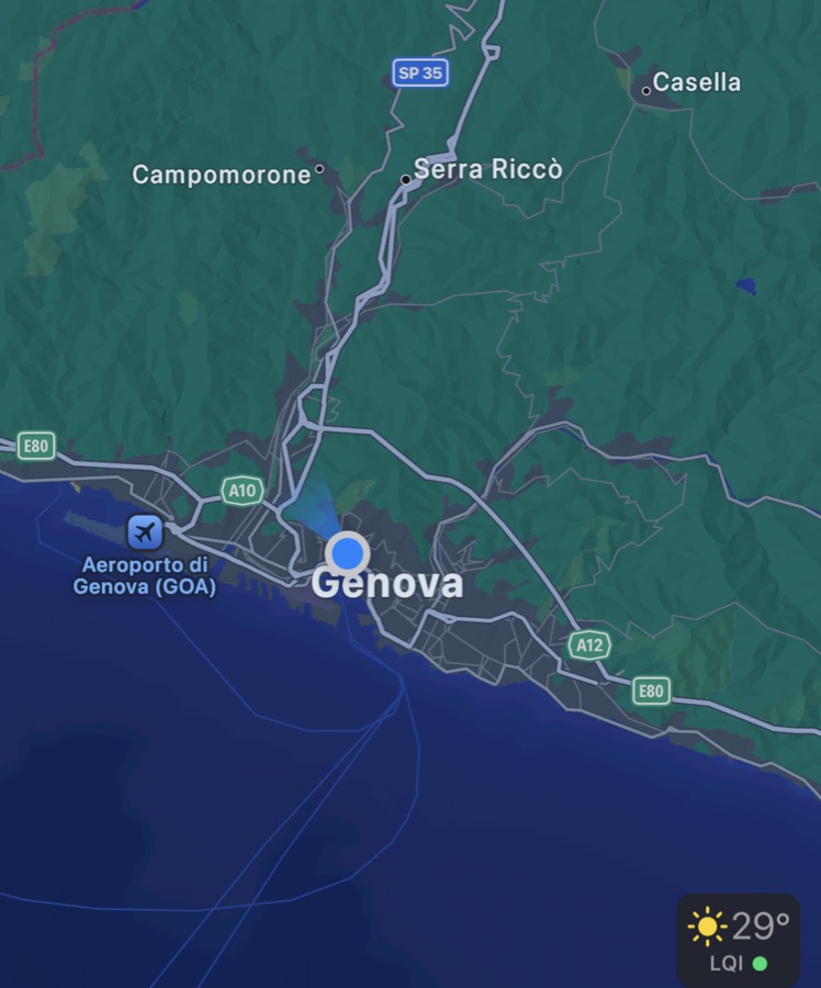 Position à Gênes