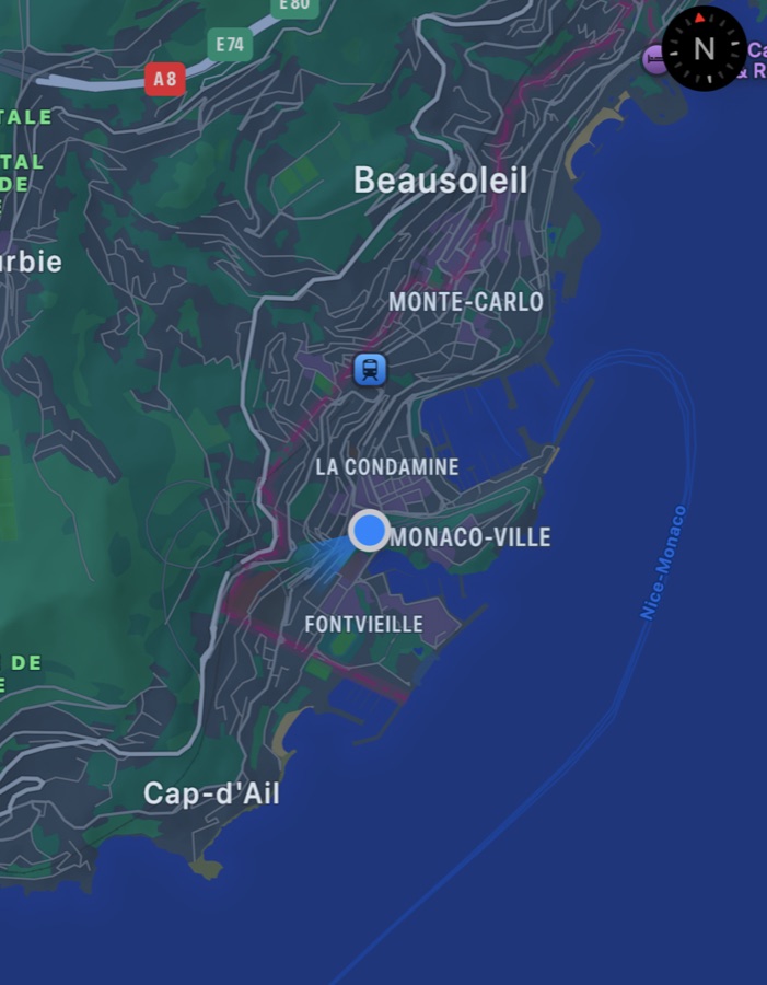Position à Monaco